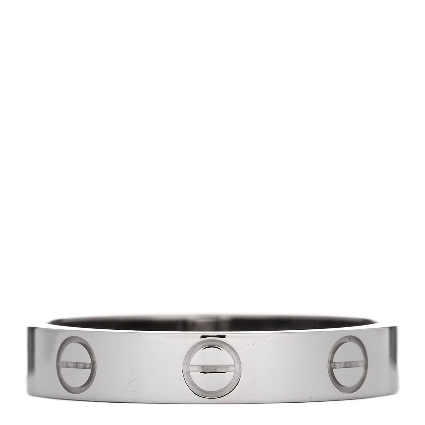 18K White Gold 3.5mm LOVE Wedding Band Ring 54 7