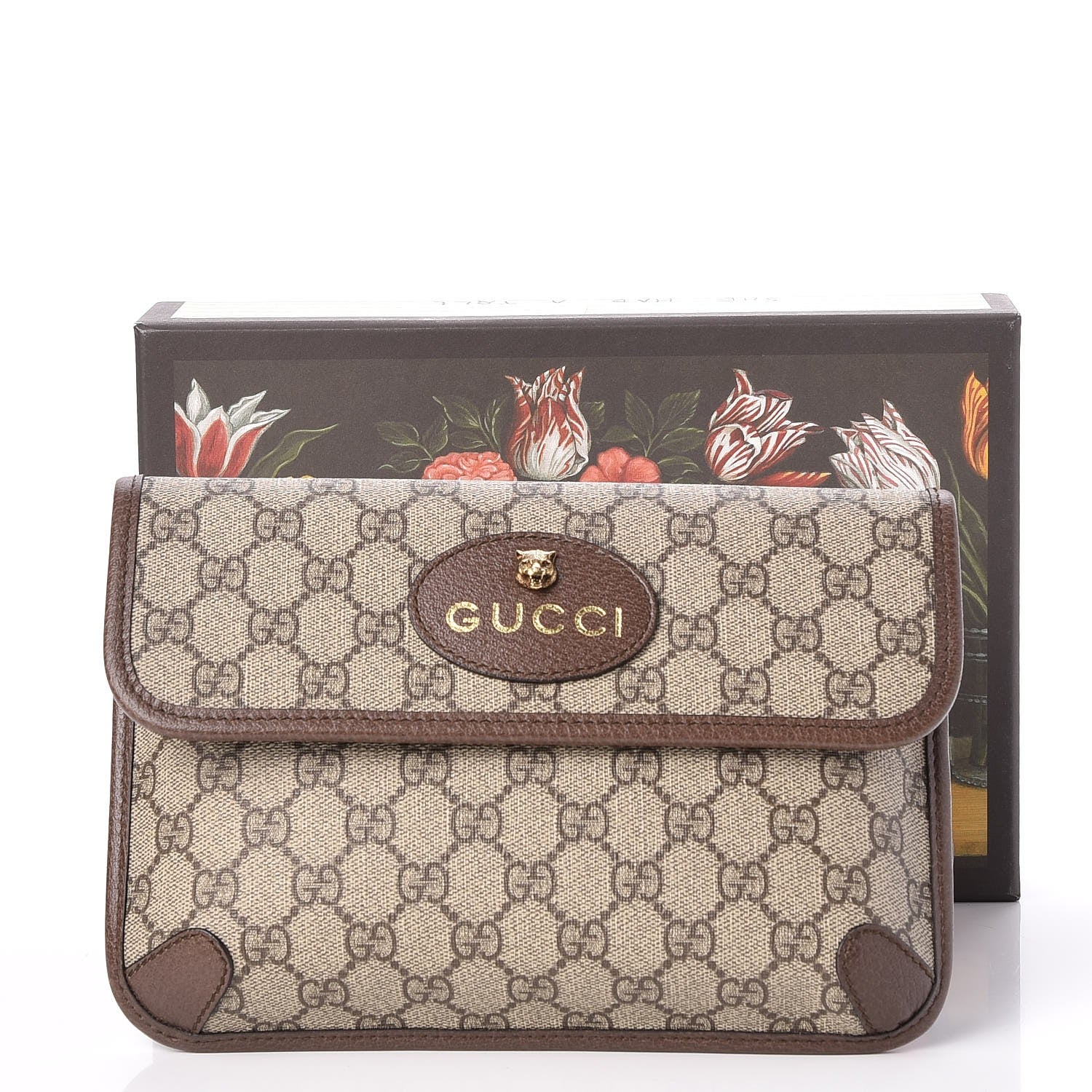 Gucci GG Supreme Monogram Neo Vintage Web Belt Bag Brown 8 of 8