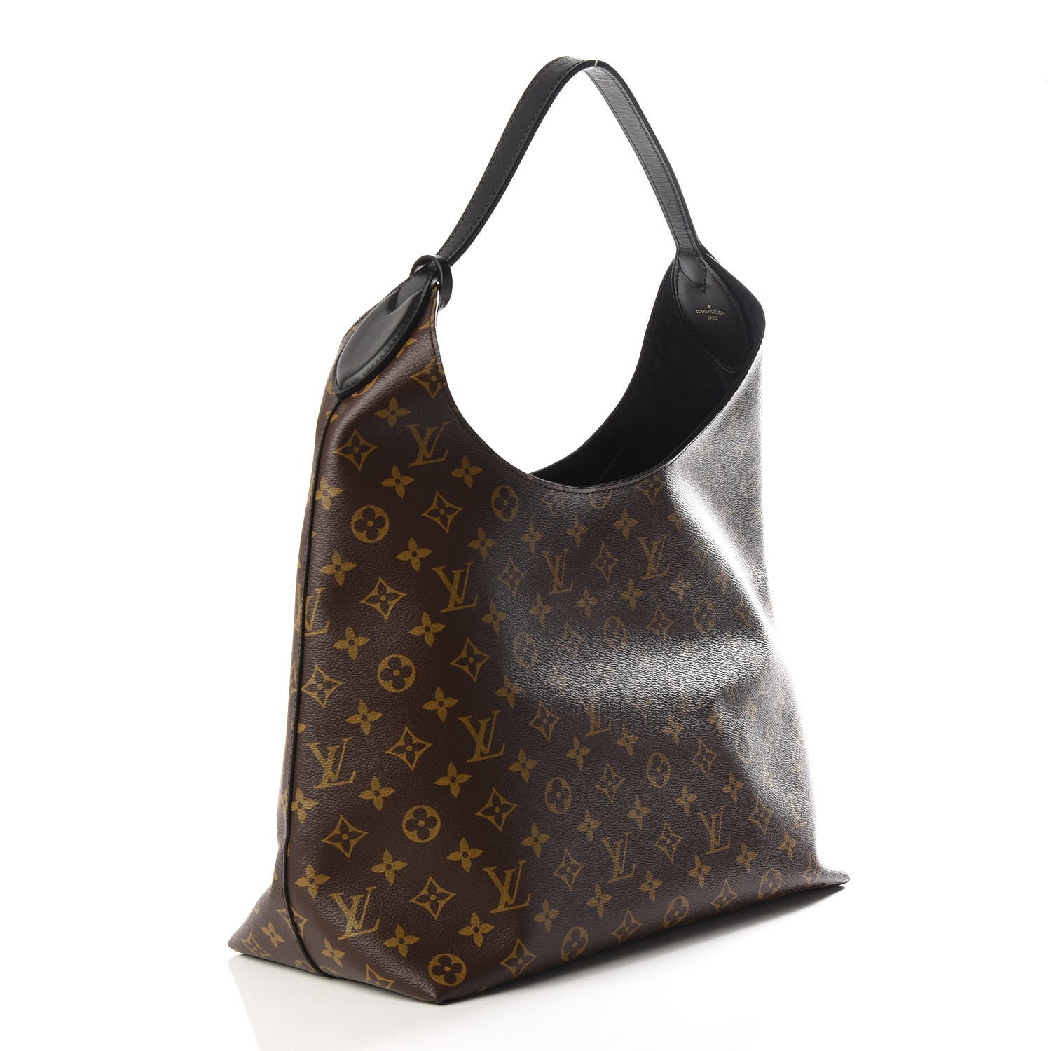 Louis Vuitton Monogram Flower Hobo Black 2 of 11