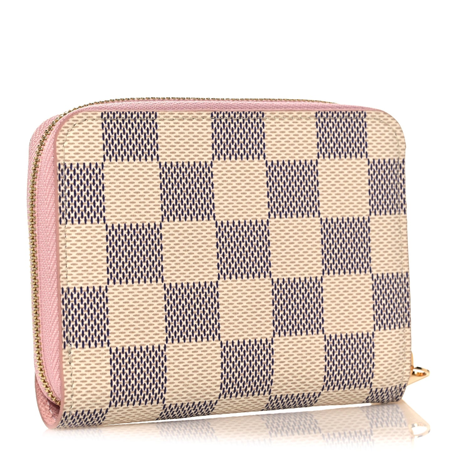 Damier Azur Zippy Coin Purse Rose Ballerine