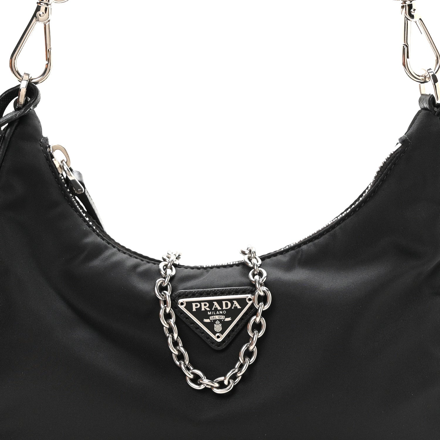 Prada Nylon Re-Edition 2005 Shoulder Bag Black 8 of 10