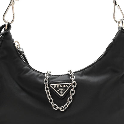 Prada Nylon Re-Edition 2005 Shoulder Bag Black 8 of 10