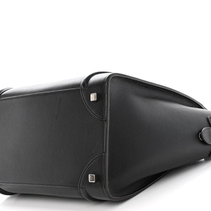 Celine Drummed Calfskin Mini Luggage Black 9 of 10