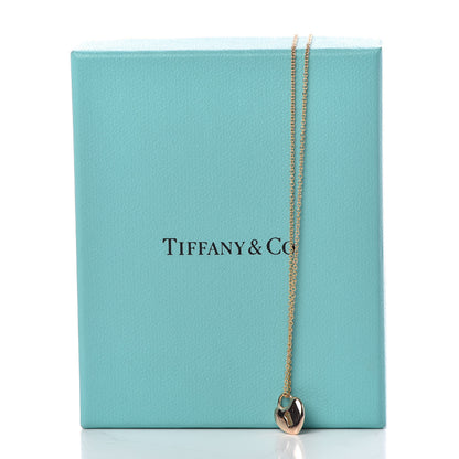 Tiffany 18K Rose Gold Mini Heart Lock Pendant Necklace 7 of 7