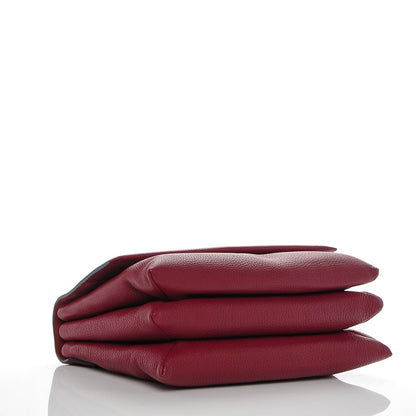 Lanvin Grained Calfskin Medium Sugar Flap Shoulder Bag Cherry 4 of 6