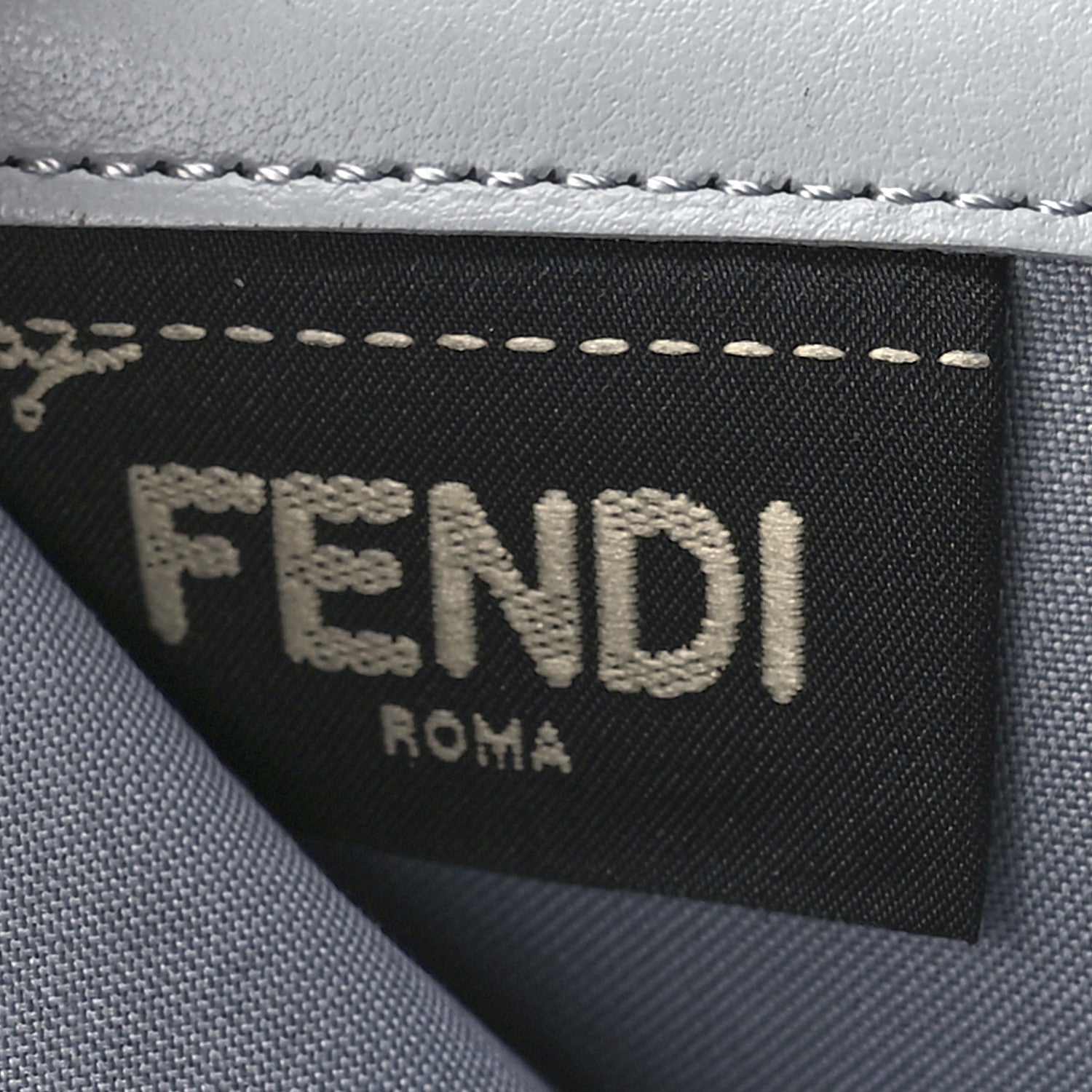 Fendi Vitello Liberty Fun Fair Studded Continental Wallet On Chain Grigio Perla Multicolor 6 of 12