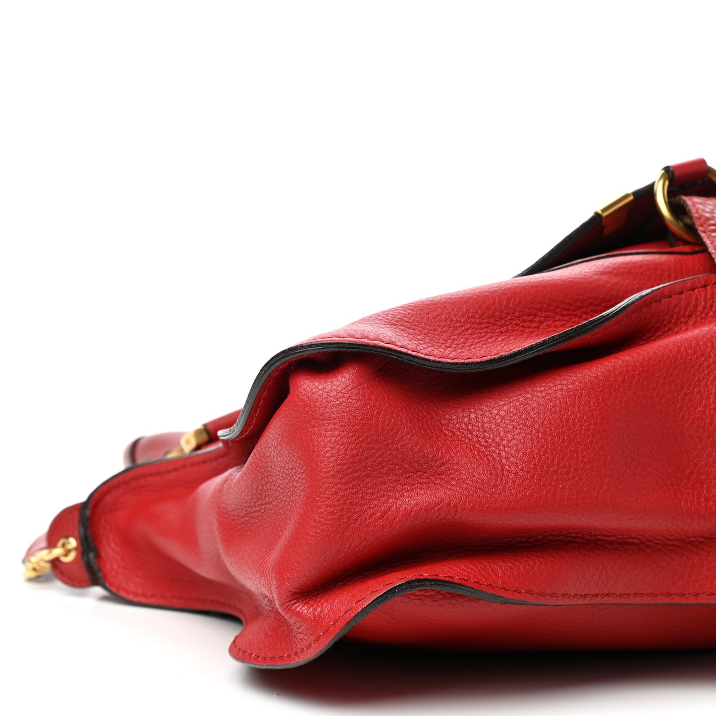 Calfskin Medium Marcie Satchel Red
