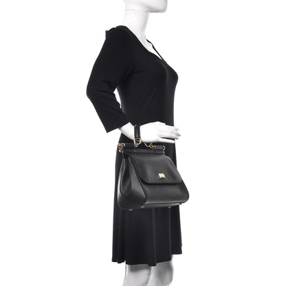 Dolce & Gabbana Dauphine Medium Miss Sicily Satchel Black 2 of 9