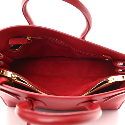 Saint Laurent Calfskin Small Sac De Jour Lipstick Red 5 of 12