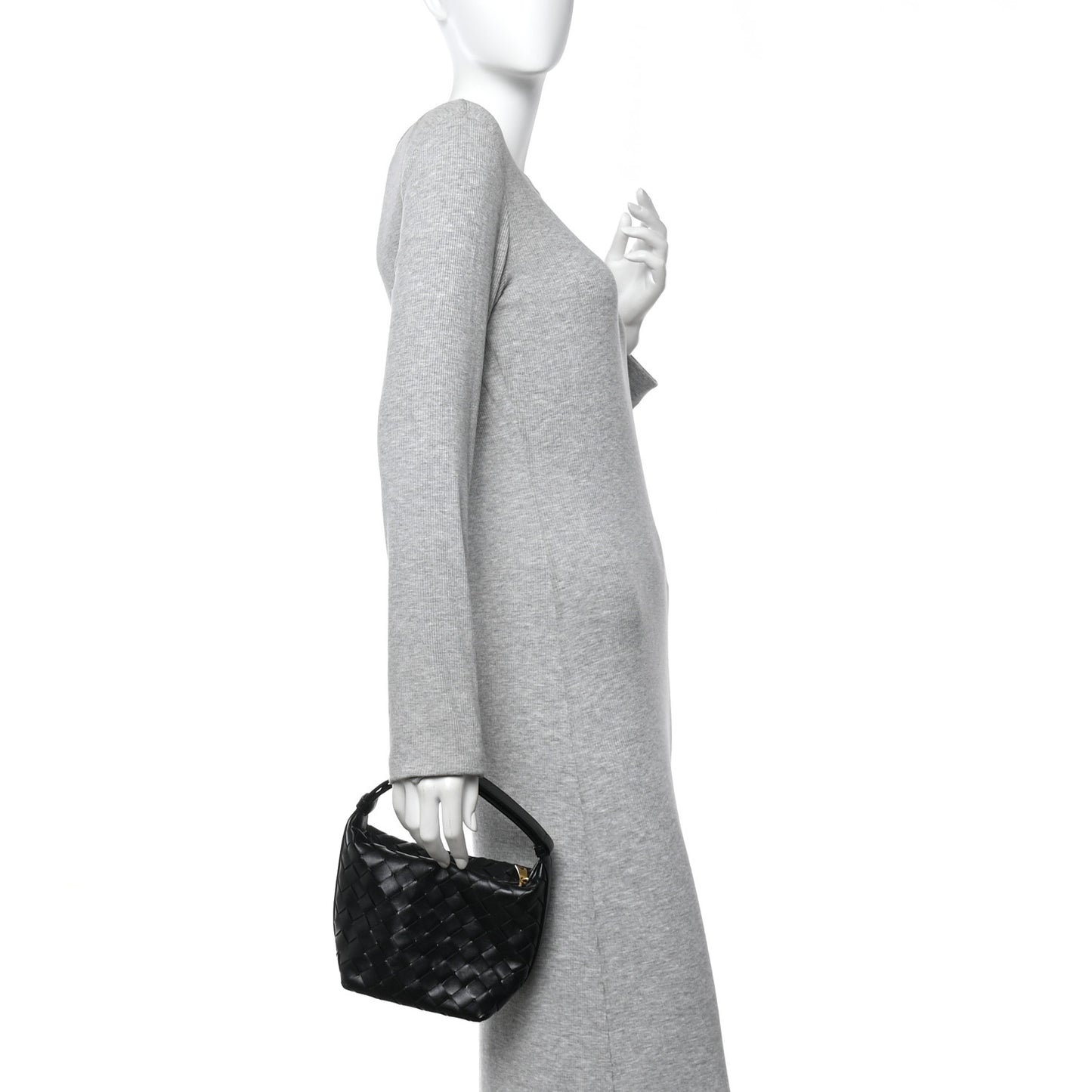 Calfskin Nappa Intrecciato Mini Wallace Black