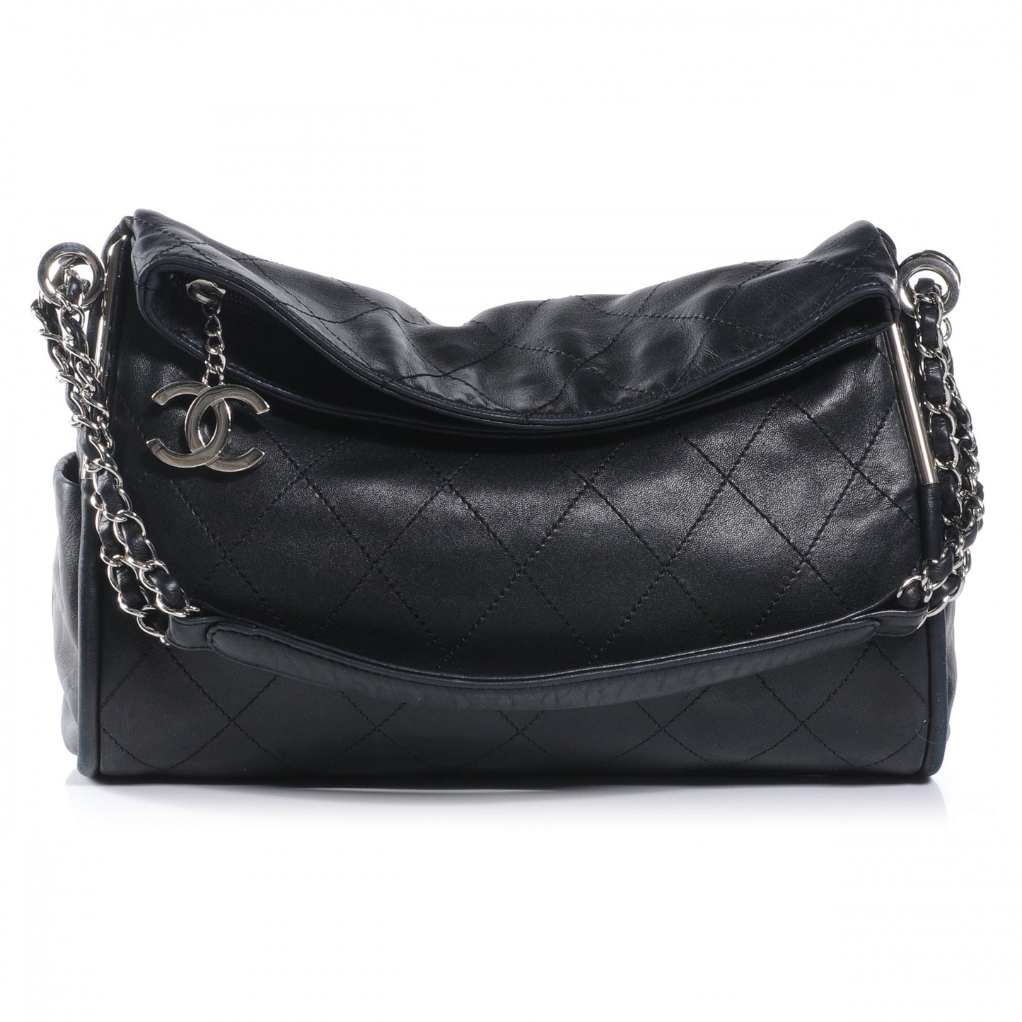 Lambskin Medium Ultimate Soft Tote Black