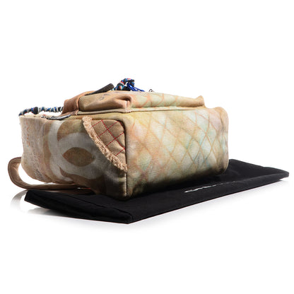 Chanel Graffiti Printed Canvas Medium Backpack 4 of 7