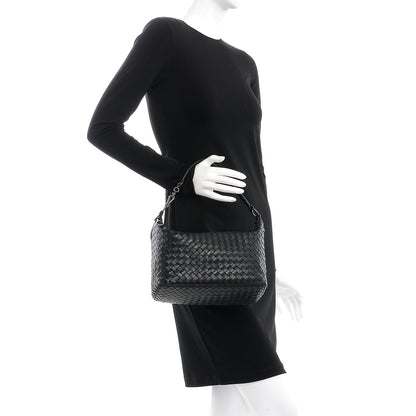 Bottega Veneta Nappa Intrecciato Small Shoulder Bag Nero Black 2 of 7