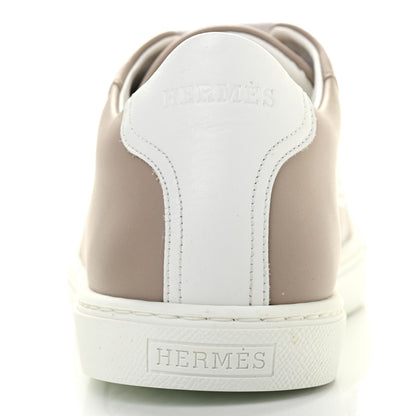 Hermes Calfskin Avantage Sneakers 38 Beige Rose 9 of 10
