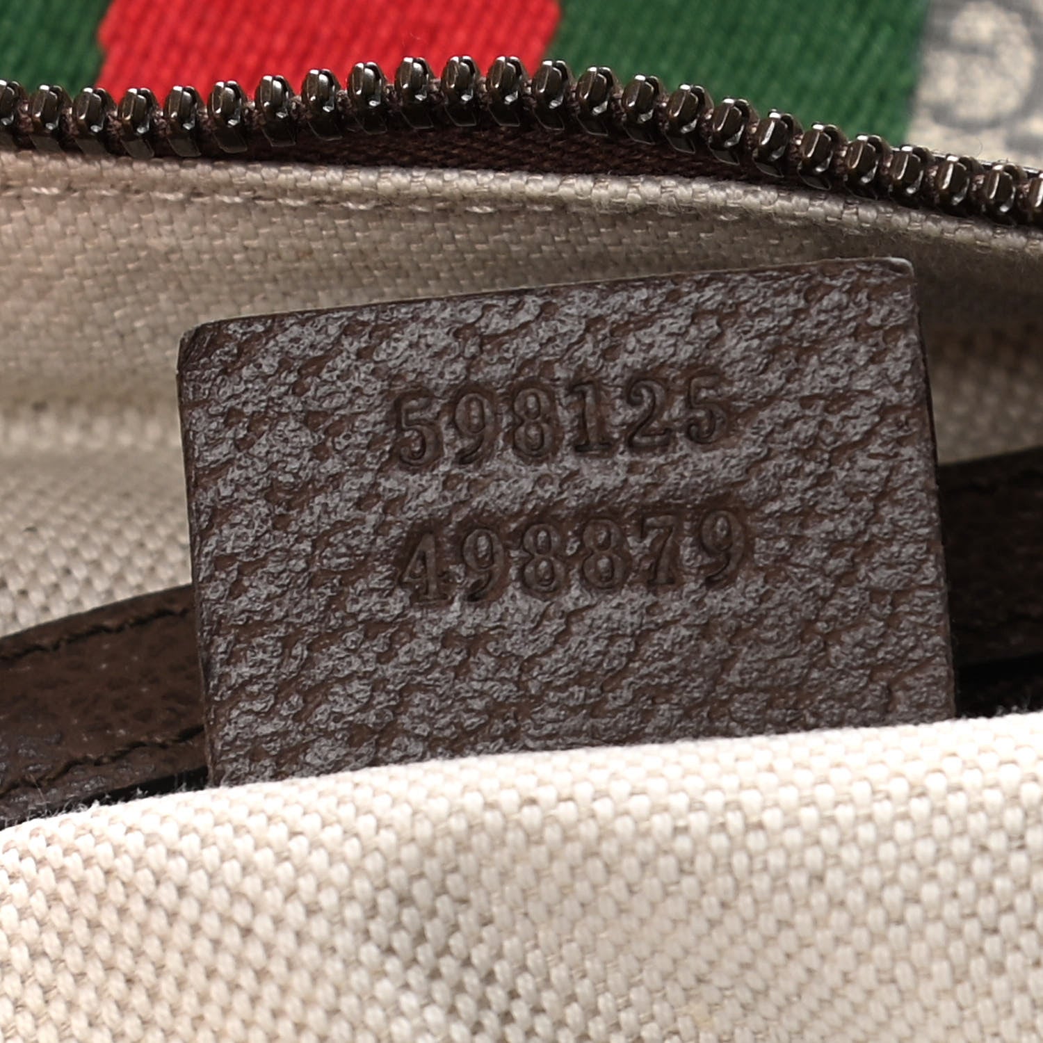 Gucci GG Supreme Monogram Web Small Ophidia Half Moon Hobo Brown 7 of 8