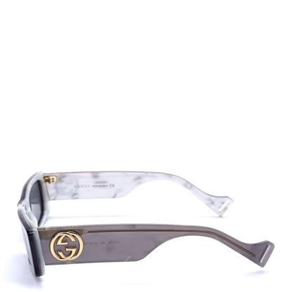 Gucci Acetate Rectangular GG0516S Sunglasses Grey Gold 3 of 9