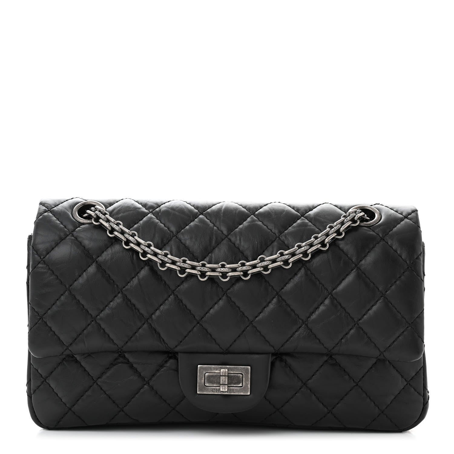Chanel Aged Calfskin Quilted 2.55 Reissue 225 Flap Black 1 of 10
