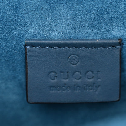 Gucci GG Supreme Monogram Blooms Mini Dionysus Shoulder Bag Beige Navy Vintage Blue 6 of 13