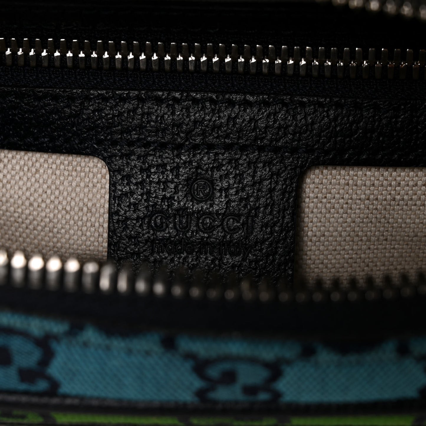Monogram Multicolor Retro Interlocking G Belt Bag Blue Rainbow Light Blue