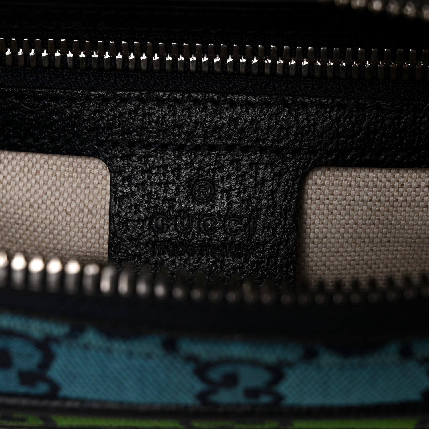 Gucci Monogram Multicolor Retro Interlocking G Belt Bag Blue Rainbow Light Blue 6 of 11