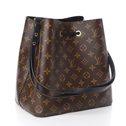Louis Vuitton Monogram Neonoe MM Black 3 of 9