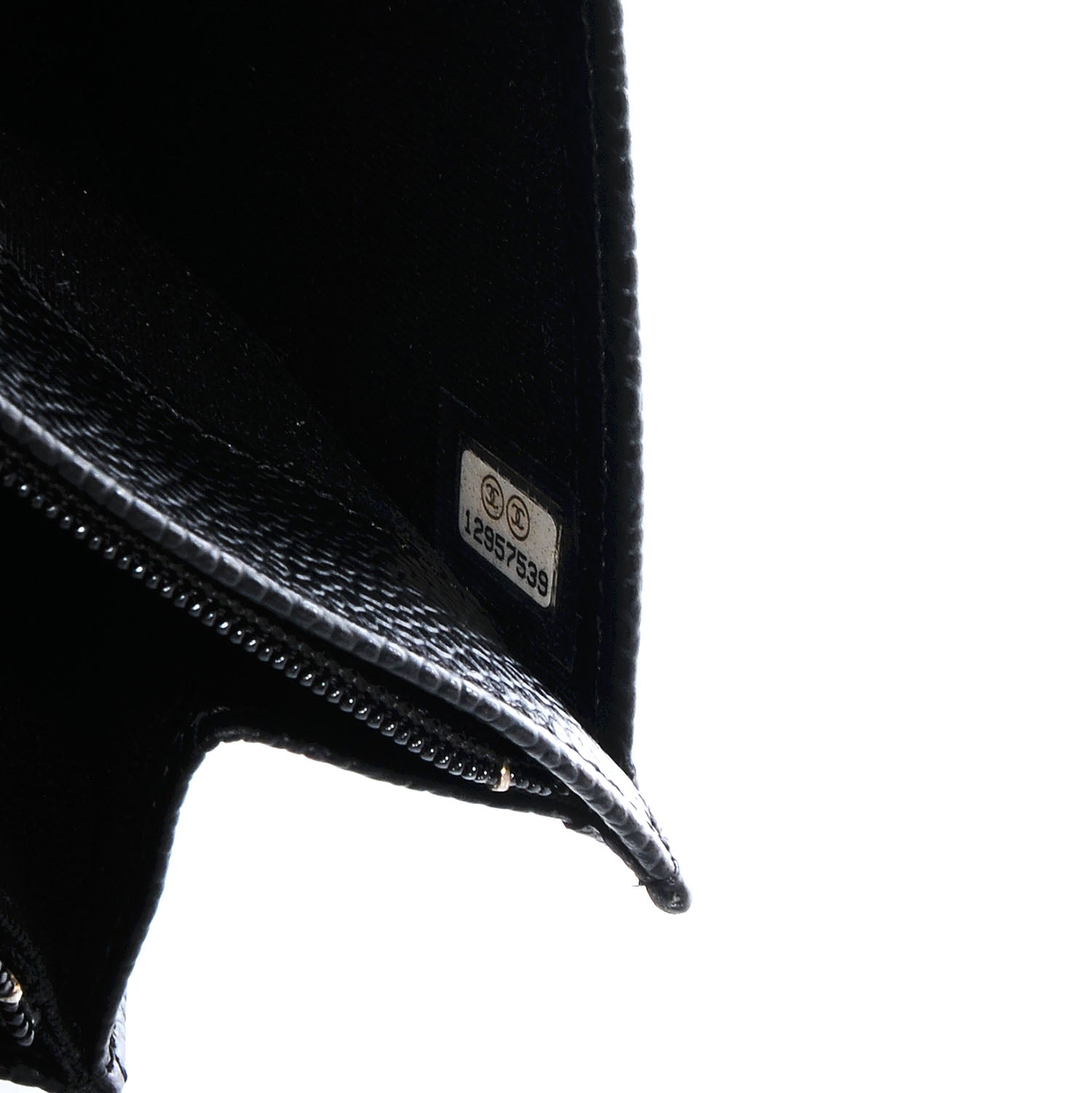 Chanel Caviar Quilted Yen Wallet Black 8 of 9