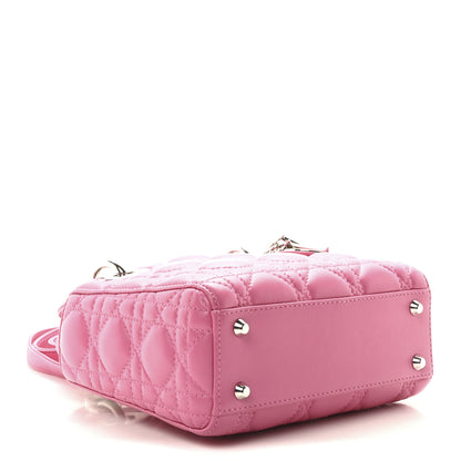 Christian Dior Lambskin Cannage Mini Lady Dior Sorbet 4 of 9