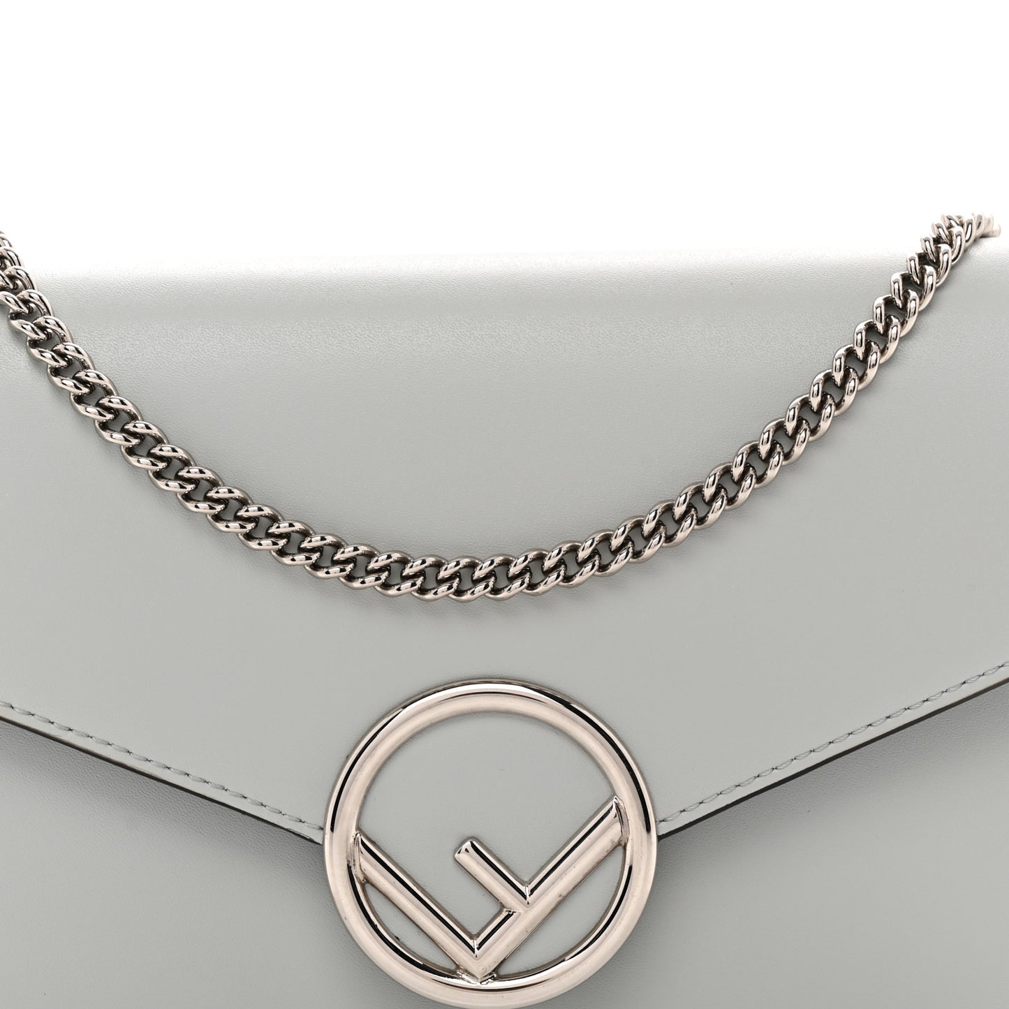 Vitello Cruise F is Fendi Medium Envelope Wallet on Chain Grigio Perla