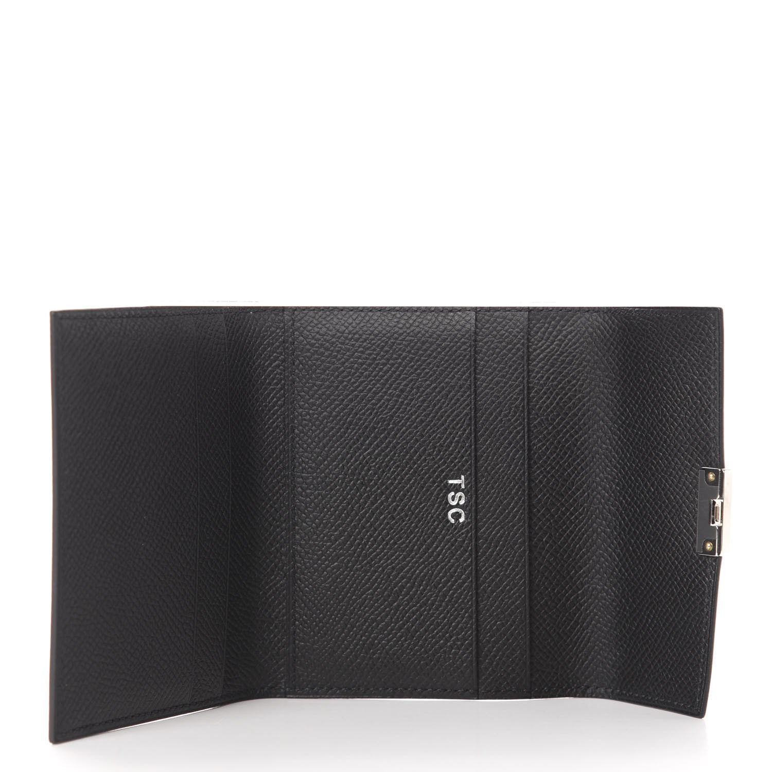 Hermes Epsom Clic Mini Card Holder Black 5 of 7