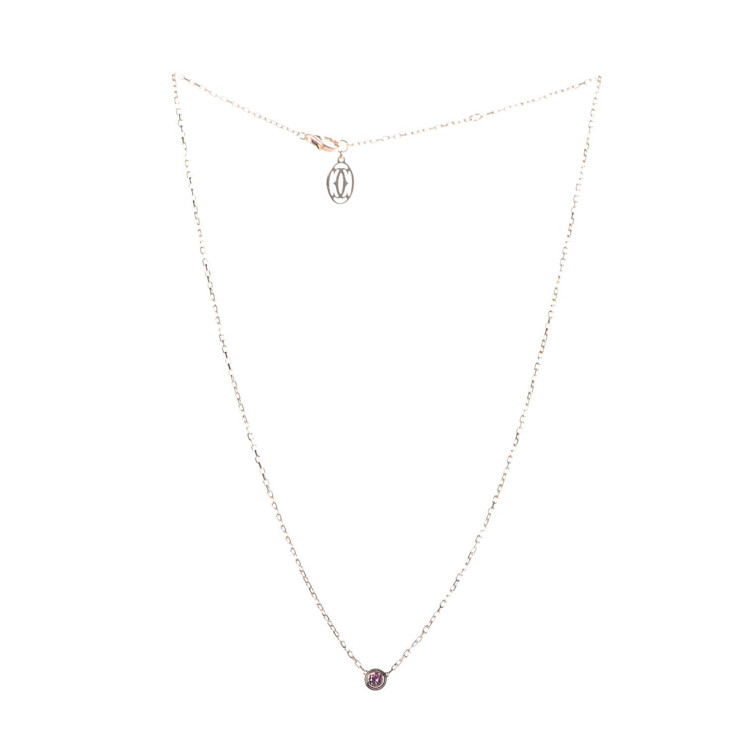 Cartier 18K Pink Gold Saphirs Legers De Necklace 3 of 6