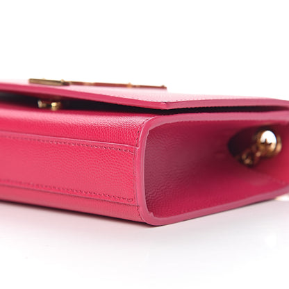 Saint Laurent Grain De Poudre Small Monogram Kate Satchel Bubblegum 9 of 11