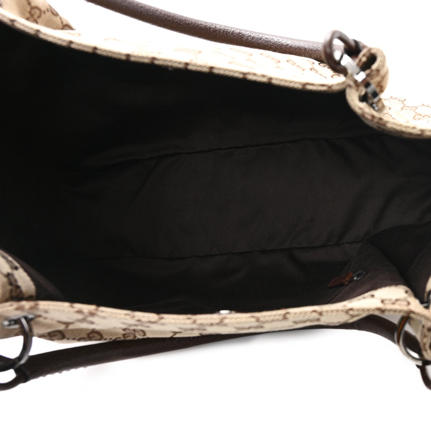 Monogram Large Bucket Tote Dark Brown