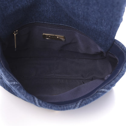 Chanel Denim Quilted Medium 19 Flap Blue 4 of 10