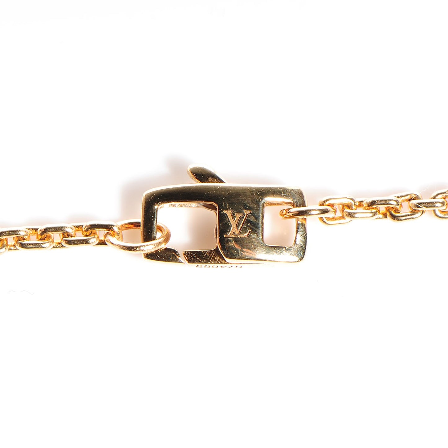 18K Yellow Gold Diamond Monogram Idylle Bracelet