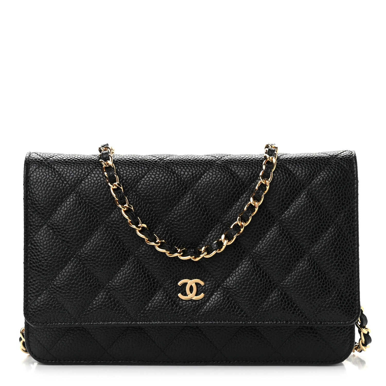 Chanel Caviar Quilted Wallet On Chain WOC Black 1 of 12