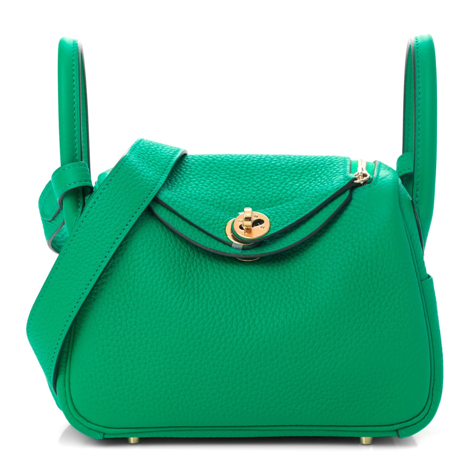 Hermes Taurillon Clemence Mini Lindy 20 Menthe 1 of 4