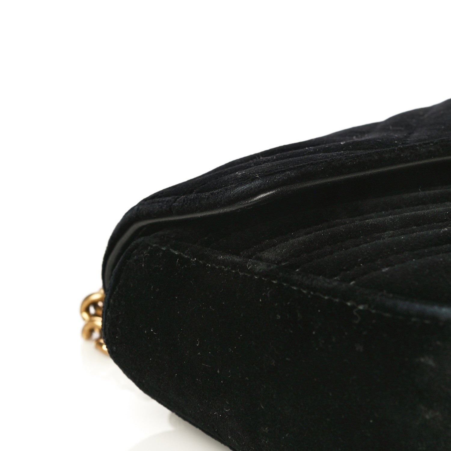 Gucci Velvet Matelasse Mini GG Marmont Shoulder Bag Black 20 of 23