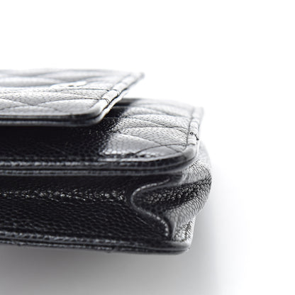 Chanel Caviar Quilted Wallet On Chain WOC Black 14 of 15