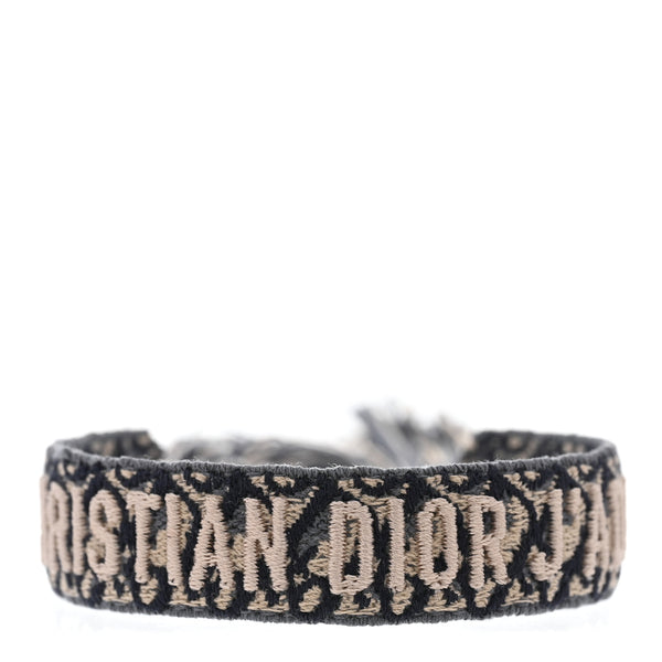 Christian Dior Woven Cotton J'Adior Friendship Bracelet Navy
