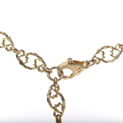 Gucci Metal Enamel Roaring Tiger Pendant Necklace Gold 4 of 6