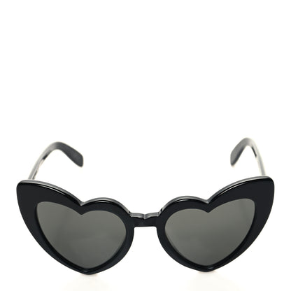 Saint Laurent Acetate Heart Frame Loulou SL181 Sunglasses Black 2 of 7