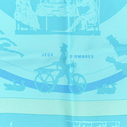 Hermes Silk Jeux D'ombres Pocket Square Scarf 5 of 6