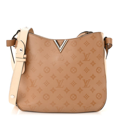 Louis Vuitton Cuir Plume Cuir Ecume Very Hobo Sesame Creme 1 of 12
