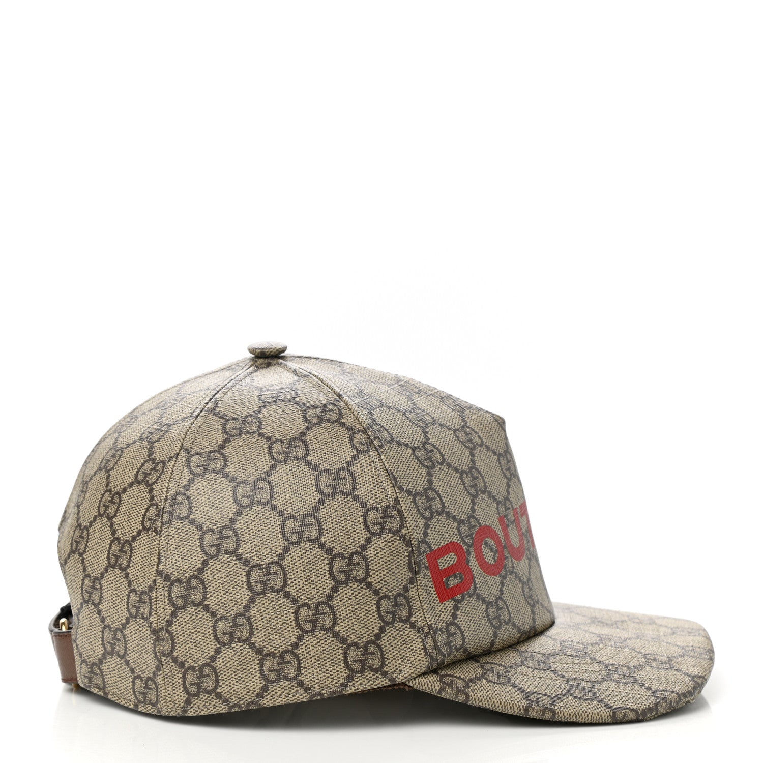 Gucci GG Supreme Monogram Boutique Print Baseball Hat M Beige 5 of 10