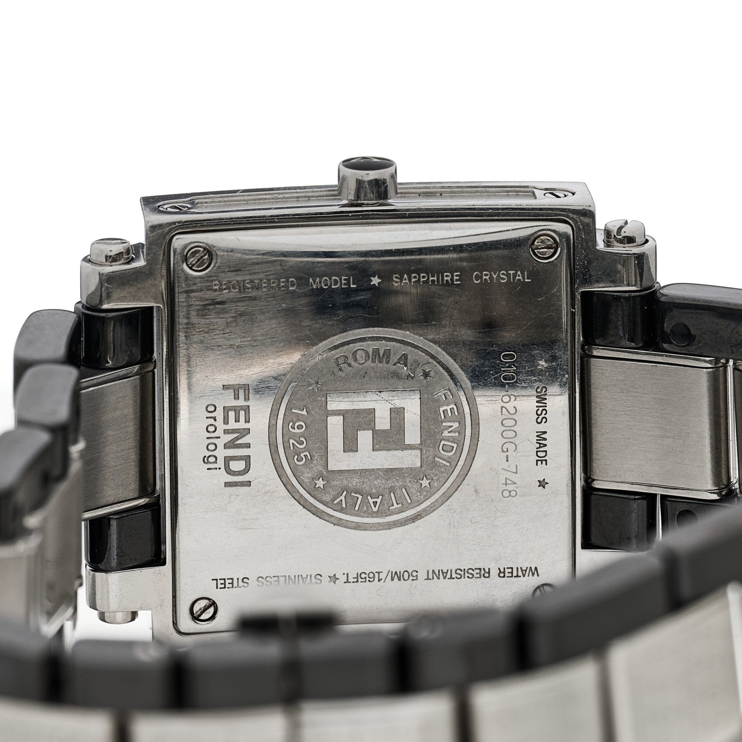 Fendi Stainless Steel Ceramic 30mm Orologi Quartz Watch Black 5 of 5