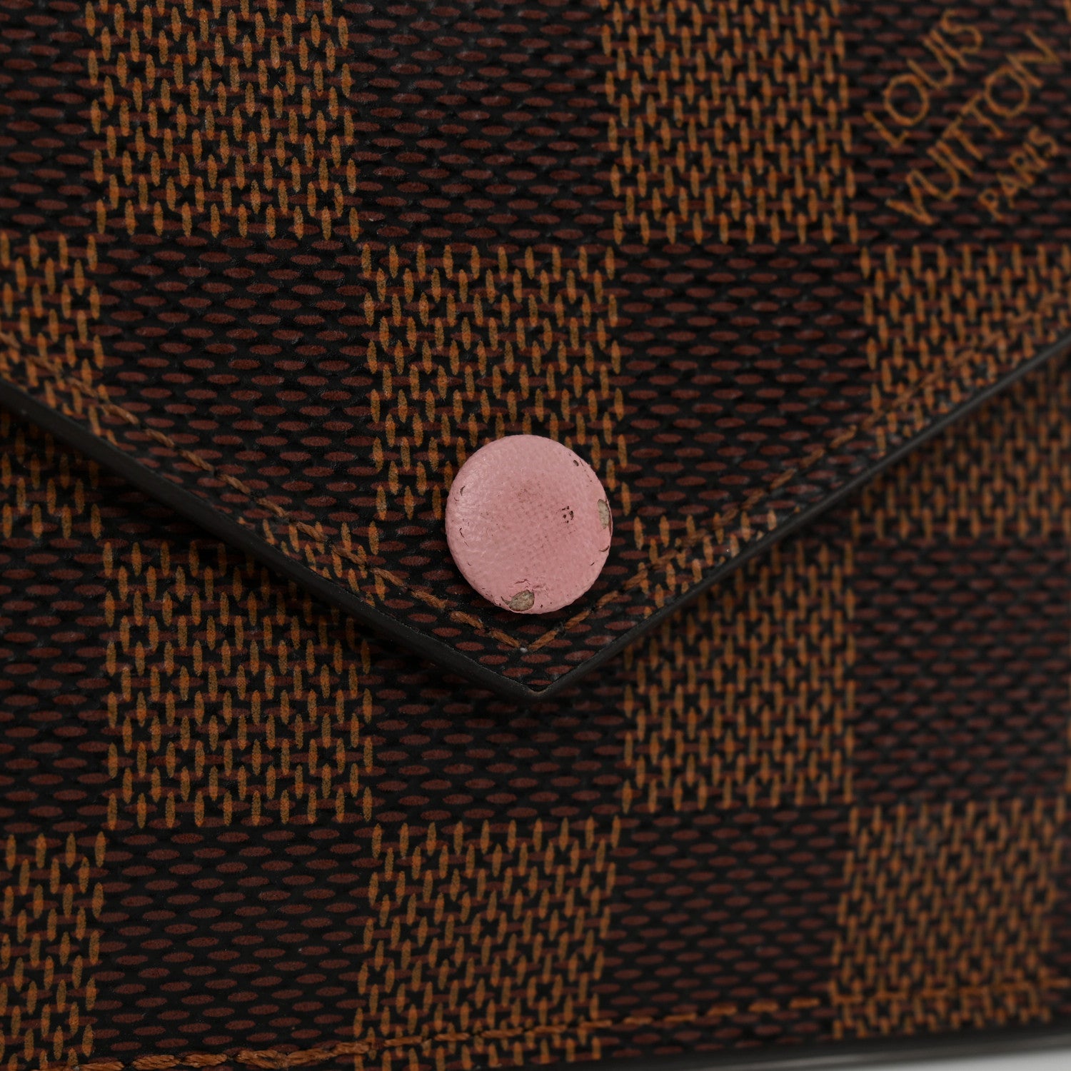 Louis Vuitton Damier Ebene Recto Verso Card Holder Rose Ballerine 10 of 12