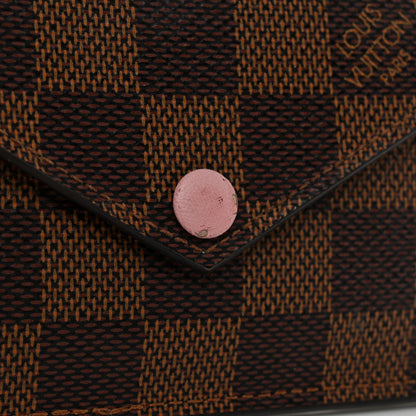 Louis Vuitton Damier Ebene Recto Verso Card Holder Rose Ballerine 10 of 12