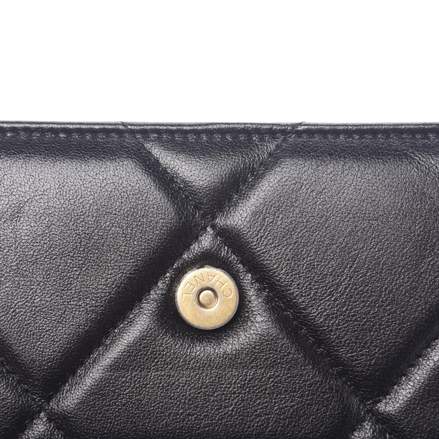 Chanel Lambskin Quilted 19 Wallet On Chain WOC Black 11 of 13