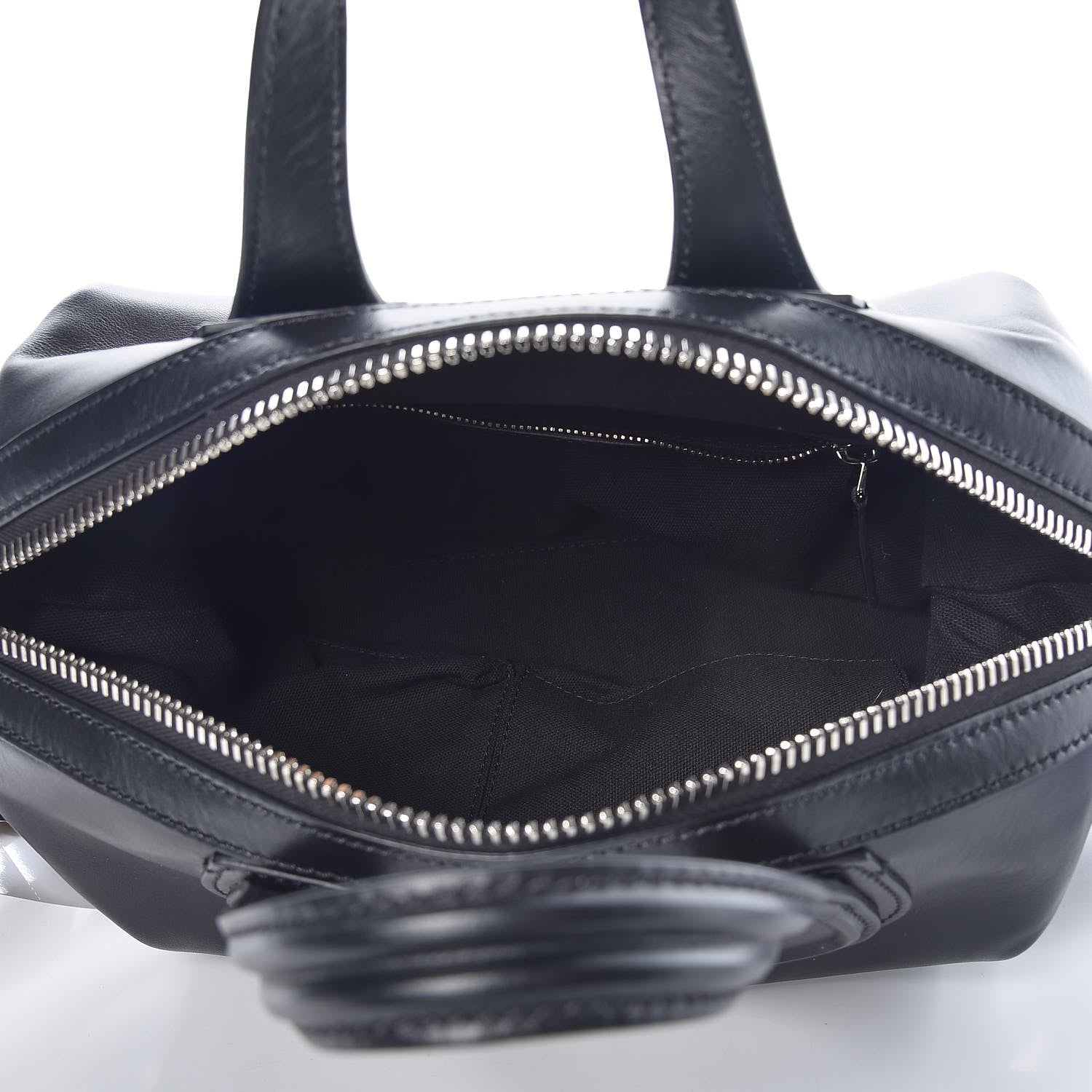 Givenchy Waxed Calfskin Small Nightingale Logo Strap Black 6 of 9