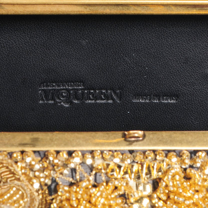 Alexander McQueen Rosa Seta Knuckle Box Clutch Gold 7 of 11